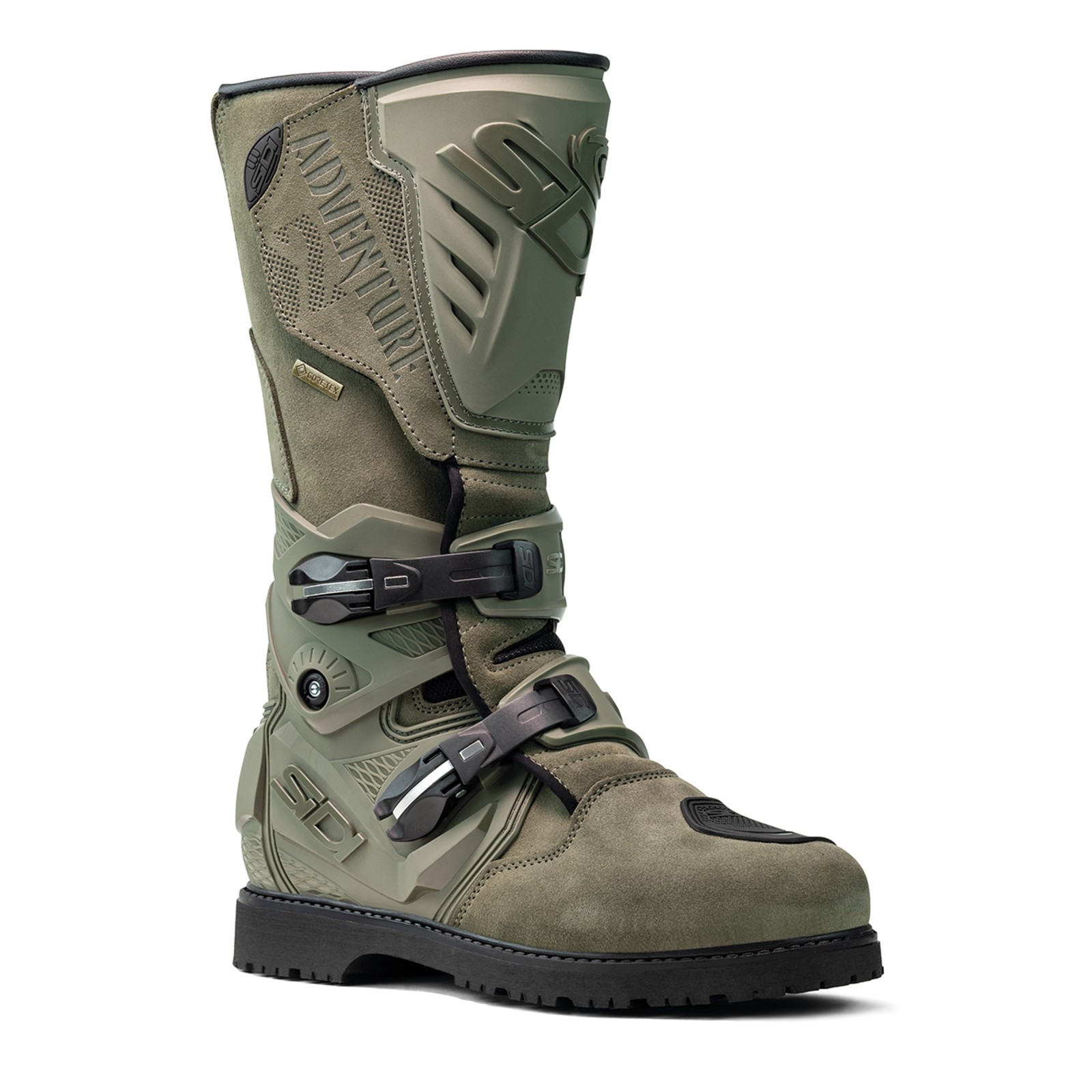 Adventure Gore-Tex Motorradstiefel (Grün/Military)