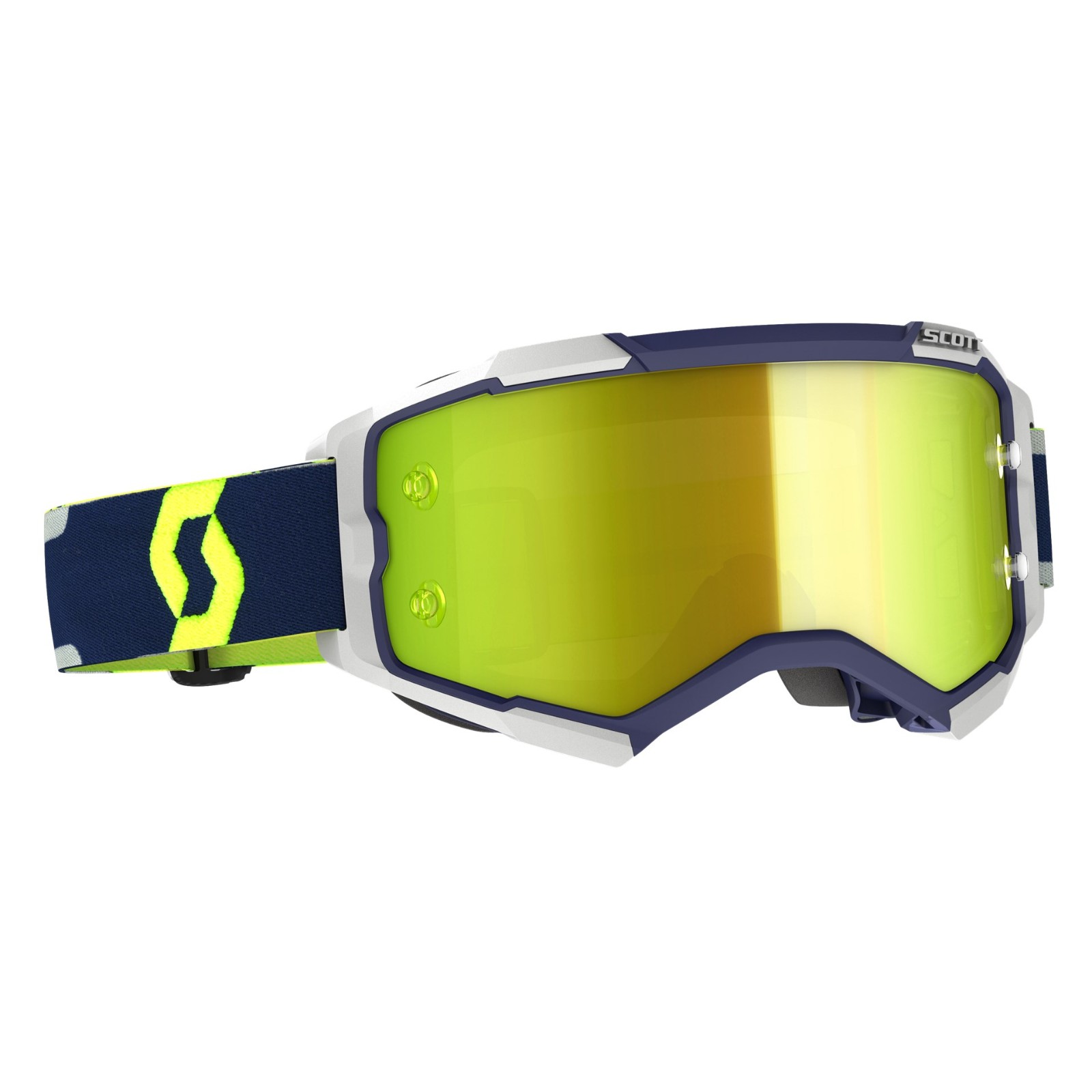 Green/Yellow/Clear/One Size Scott Buzz Pro Adult Off-Road Motorcycle Goggles