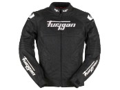 Atom vented Evo Motorradjacke (Schwarz/Weiß)