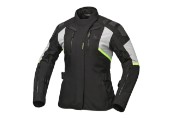 Striker III Motorradjacke Damen (Schwarz/Hellgrau/Gelb)