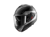 OXO Mekarium Mat Motorradhelm (Anthrazit/Chrom/Schwarz)