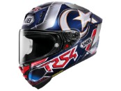 X-SPR Pro Toprak TC-2 Integralhelm (blau / rot / silber)