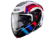 Horus X Klapphelm (weiß / schwarz / blau / rot)