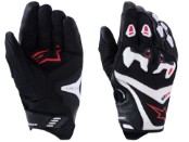 SP-R Pro Motorradhandschuhe (schwarz / weiß / rot)
