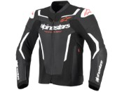 GP Force V2 Leder Motorradjacke (weiß / schwarz )
