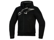 Chrome Superairflow Motorrad Hoodie (schwarz / grau / weiß)