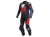 Laguna Seca 6 1tlg. Motorradlederkombi perforiert (Schwarz/Blau/Rot)