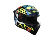 AGV K1 S Rossi Winter Test 2020 Motorradhelm (Blau/Neongelb/Rot/Grün)
