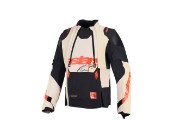 HAROK Pro DS XF Laminated Motorradjacke (Schwarz/Beige)