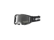 Vision 8 Amber Motorradbrille (Schwarz/Silber/Verspiegelt)