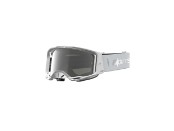 Vision 8 Amber Motorradbrille (Weiß/Silber/Verspiegelt)