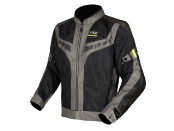 Garda Air Motorradjacke (Schwarz/Grün/Neongelb)