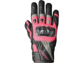 Stunt 3 Motorradhandschuhe Damen (Schwarz/Rosa)
