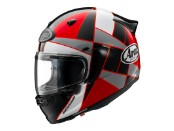Quantic Peak Red Motorradhelm (Schwarz/Rot/Weiß)