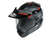 Tour-X5 Anodize Red Motorradhelm (Anthrazit/Schwarz/Rot)