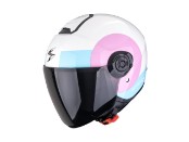 Exo-City II Sheer Motorradhelm (Weiß/Rosa/Hellblau)