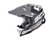 VX-22 Air Updown Motorradhelm (Schwarzmatt/Weiß/Grau)