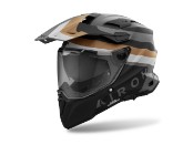 Commander 2 Doom Motorradhelm (Schwarzmatt/Grau/Gold)