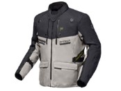 Atlaz Motorradjacke Herren (hellgrau / schwarz)