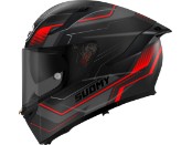 Speedstar 2 Visual Red Motorradhelm (Schwarz/Rot)