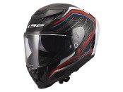 FF807 Dragon Subic Motorradhelm (Schwarz/Weiß/Blau/Rot)