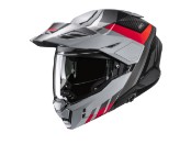 i80 Imes Motorradhelm (Graumatt/Schwarz/Rot)