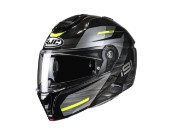 i91 Dusk Motorradhelm (Schwarz/Grau/Neongelb)