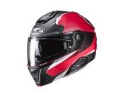 i91 Felio Motorradhelm (Schwarzmatt/Rot)