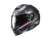 i91 Felio Motorradhelm (Grau/Schwarz/Pink)