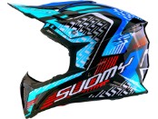 X-Wing Motley Motorradhelm (Blau/Schwarz/Weiß)