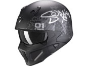 Covert-X Xborg Streetfighter Helm (Schwarzmatt/Silber)