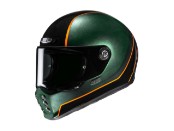 V10 Hodu Motorradhelm (Grün/Orange/Schwarz)