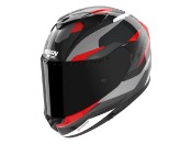 X-904 Ultra Carbon Calibro Motorradhelm (Carbon/Anthrazit/Rot)