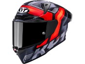 R1R Accelerator Motorradhelm (Schwarz/Rot)