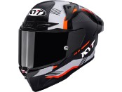 R1R Carbon Zone Motorradhelm (Schwarz/Weiß/Orange)