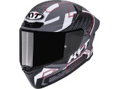 TT-Revo Speeding Motorradhelm (Graumatt/Weiß/Rot)
