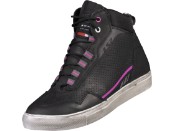 Zoe Motorradschuhe Damen (Schwarz/Lila)