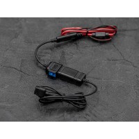 USB-Smart-Adapter 12V - wasserdicht (Schwarz/Rot)