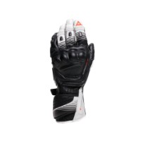 Fiero Metal Motorradhandschuhe (Schwarz/Weiß/Fluorot)