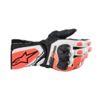 SP-8 V3 Motorradhandschuh Herren (schwarz/weiß/fluorot)
