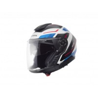 J2 Sigma Blue Motorradhelm (Weiß/Blau/Schwarz/Rot)