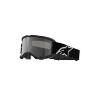 Vision 5 Corp 2 Motorradbrille (Schwarz/Weiß/Silber verspiegelt)