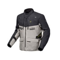 Atlaz Motorradjacke Herren (hellgrau / schwarz)
