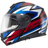 C5 Zenith Blue Motorradhelm (Blau/Weiß/Rot/Schwarz)