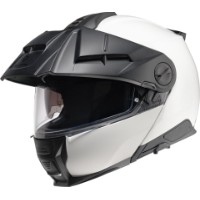 E2 Glossy White Adventure Klapphelm (weiß)