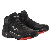 CR-X Drystar Motorradschuh(Schwarz/Camo/Rot)