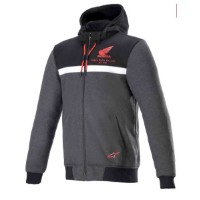 Honda Chrome Street Hoodie Herren Dunkelgrau/Schwarz/Rot)