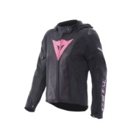 Super Sprint Air Motorradjacke Damen (schwarz / pink)