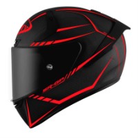 SR-GP Helm Carbon Supersonic 2023 (schwarzmatt/rot)