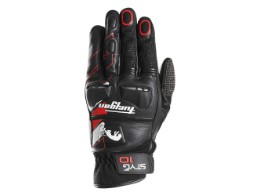Styg10 Motorradhandschuhe (Schwarz/Weiß/Rot)